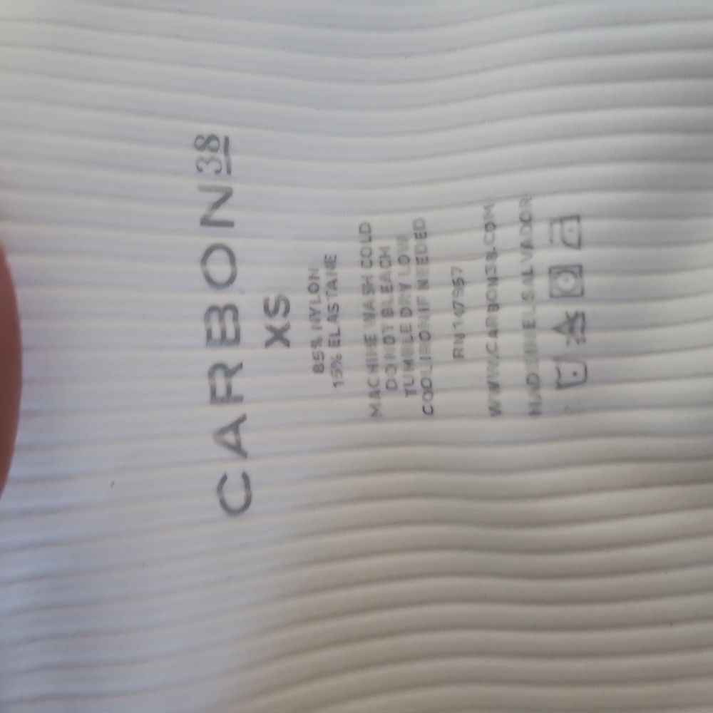 Carbon38 White Flare Boot Cut Leggings - Picture 2 of 8
